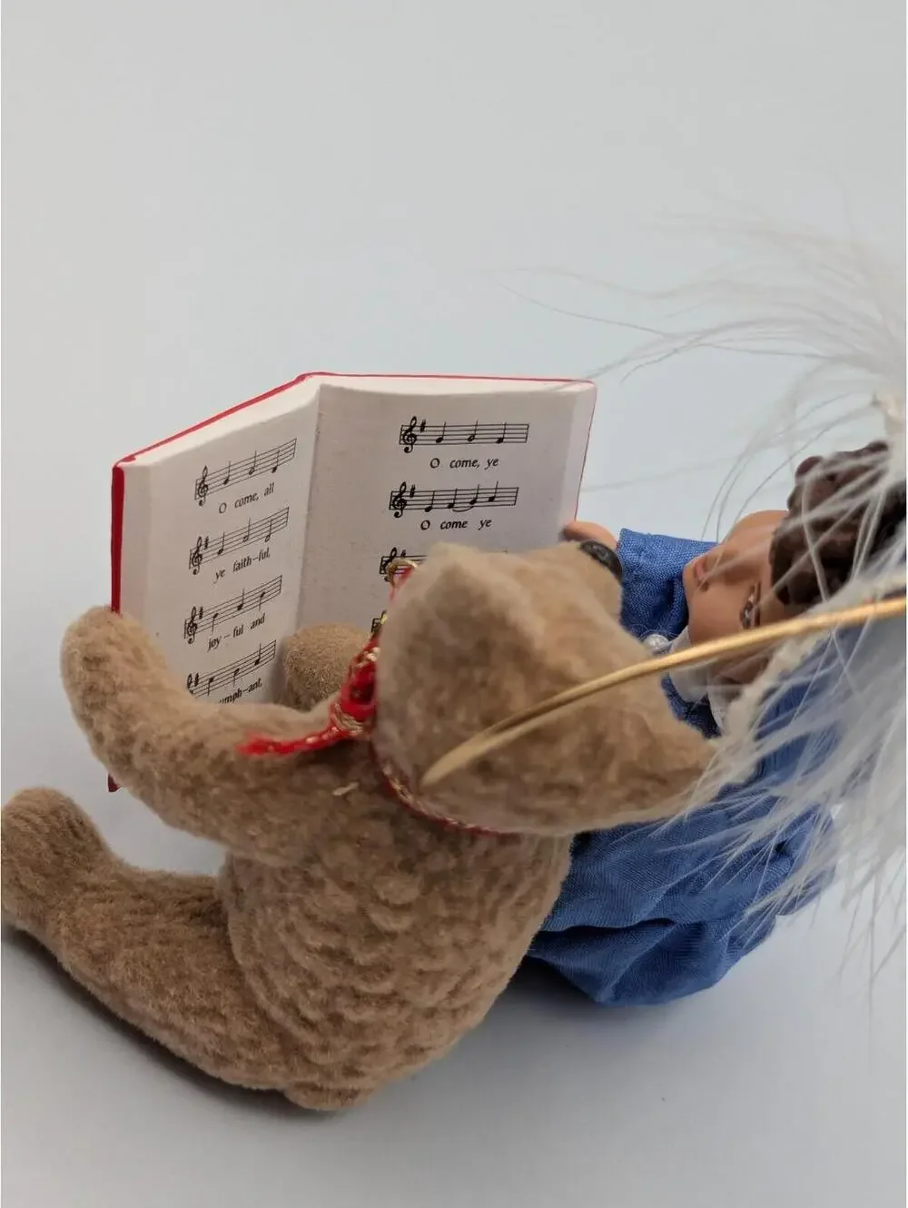 Hallmark Keepsake Beverly and Teddy 1995, Doll Bear Songbook Vintage Ornament